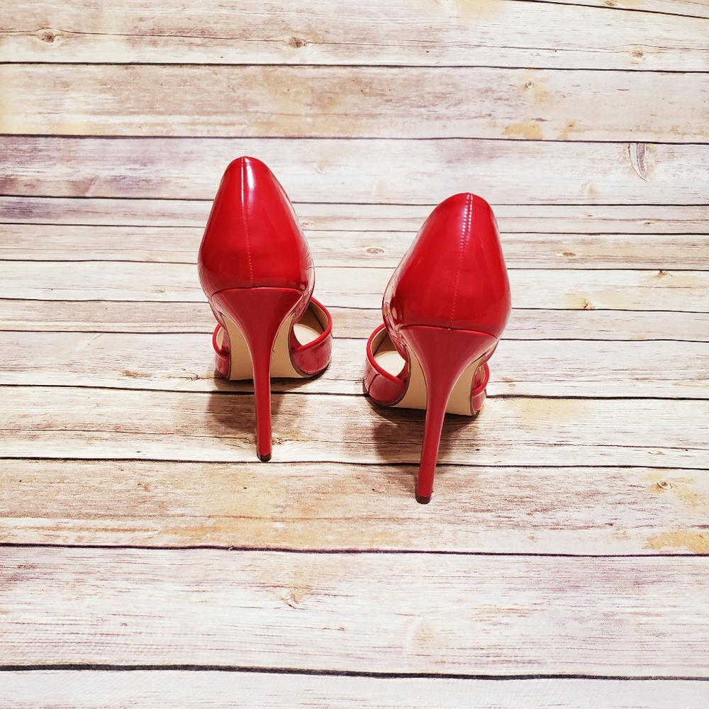 Cherry Red Pumps - Picture 4 of 8